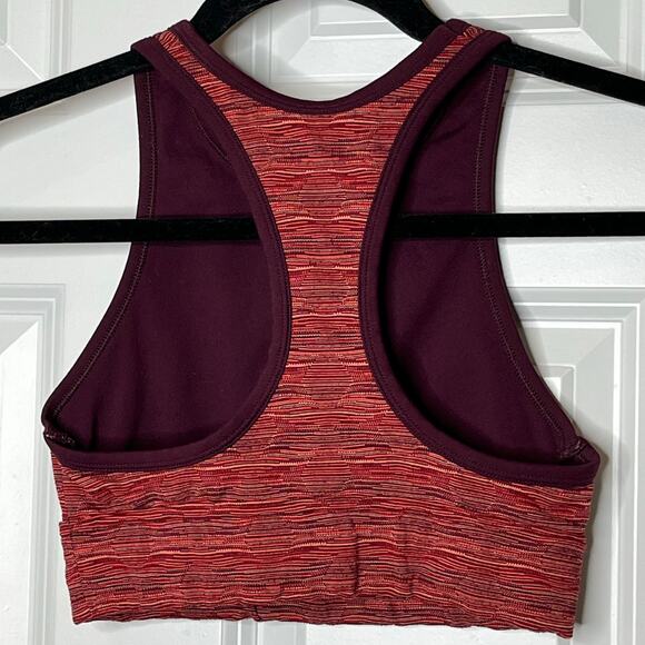 Aerie Burgundy Racerback Sports Bra XS - Picture 2 of 5
